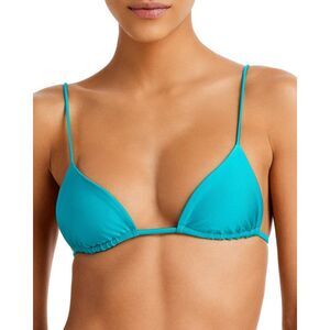 JADE Swim Womens Via Blue Slide Halter Beachwear Bikini Swim Top NWT